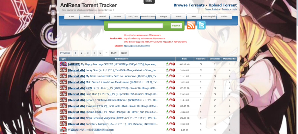 AniRena – Most Comprehensive Anime P2P Tracker | Top 13 Best Anime Torrent Sites That Still Work in 2025