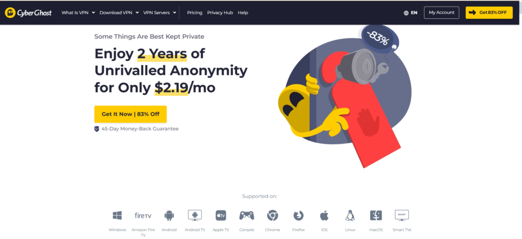 CyberGhost: Affordable VPN for Shudder | How to Watch Shudder from Anywhere | VPNSociety - Society of All VPNs