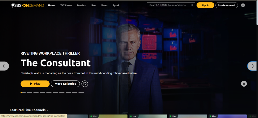 SBS On Demand – Top Free Streaming Website for Australian movies | Top 15 Best Streaming Websites Free to Watch Movies in 2025