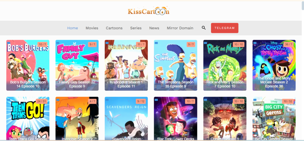 KissCartoon – Extensive Library of Cartoons | Top 13 Best Watch Cartoon Online Free Websites in 2025
