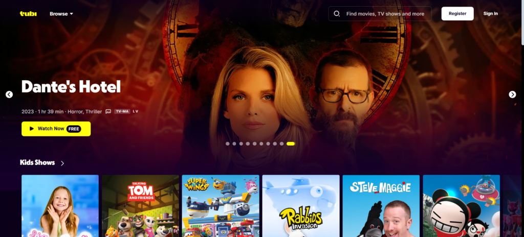 Tubi TV | Best Spacemov Alternatives