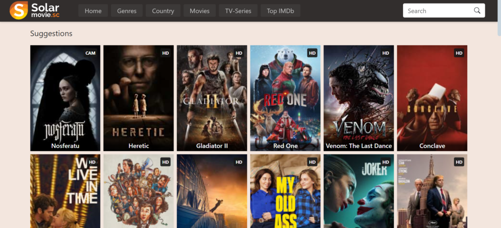 SolarMovie | Best Spacemov Alternatives