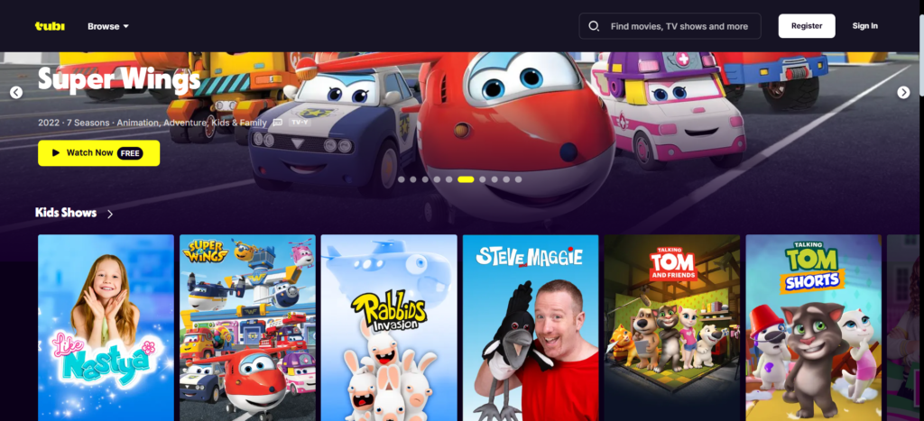 Tubi – Free Streaming Service with a Huge Movie Library | Top 15 Best Streaming Websites Free to Watch Movies in 2025