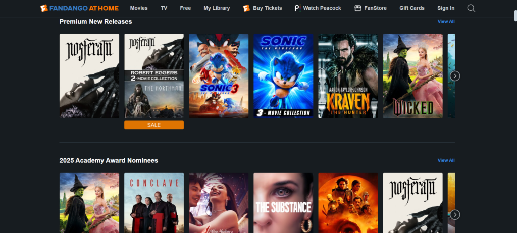Vudu (Movies on Us) – Free Streaming for the Latest Movies | Top 15 Best Streaming Websites Free to Watch Movies in 2025