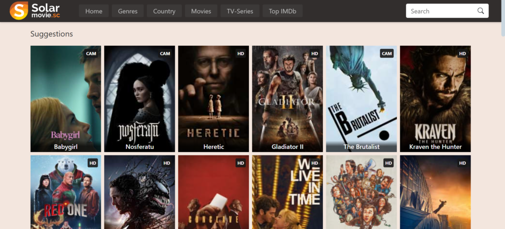 SolarMovie | 1MoviesHD Alternatives: 29 Best Free Streaming Sites in 2025 | VPNSociety