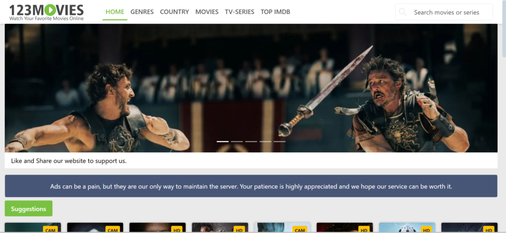 123Movies | 1MoviesHD Alternatives: 29 Best Free Streaming Sites in 2025 | VPNSociety