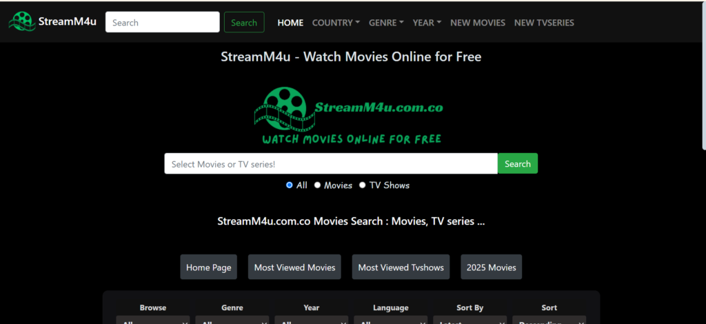 StreamM4u | 1MoviesHD Alternatives: 29 Best Free Streaming Sites in 2025 | VPNSociety