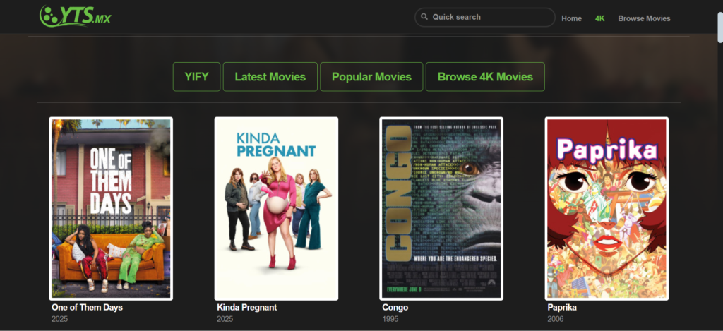 YifyMovies | 1MoviesHD Alternatives: 29 Best Free Streaming Sites in 2025