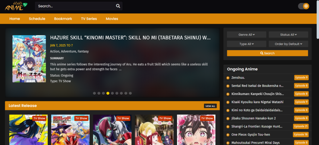 GoGoAnime: A KissAnime alternative for late-night streaming with a dark theme | 13 Best KissAnime Alternatives That Still Work in 2025