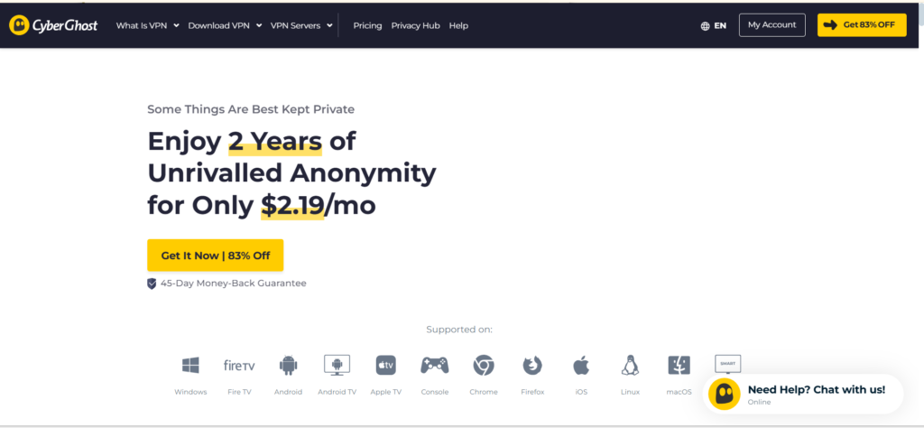 CyberGhost: The Best VPN Trial for Watching Crunchyroll Anime