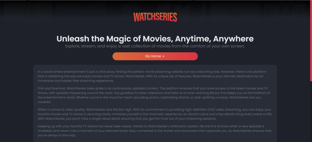 WatchSeries: The Top Pick for Non-Stop TV Show Streaming