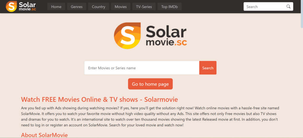 SolarMovies: A great choice for those seeking sites like Putlocker.