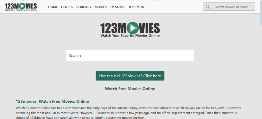 123Movies: Popular Free Streaming Site for Trending Movies & Classic Titles
