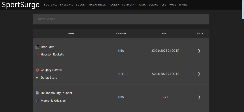 SportSurge | 31 Best StreamEast Alternatives to Watch Free Live Sports (2025)