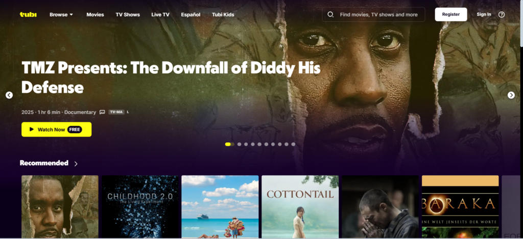 Tubi | 31 Best StreamEast Alternatives to Watch Free Live Sports (2025)
