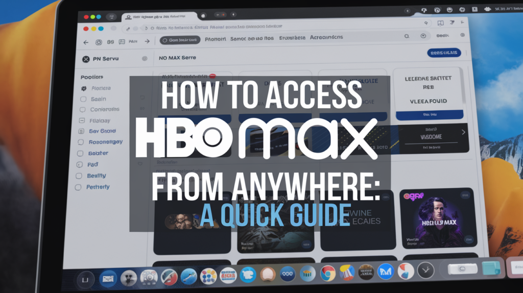 How to Access HBO Max From Anywhere: A Quick Guide