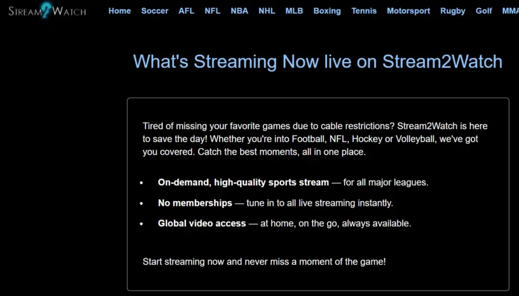 Stream2Watch | The 13 Best SportSurge Alternatives to Stream Live Sports in 2025