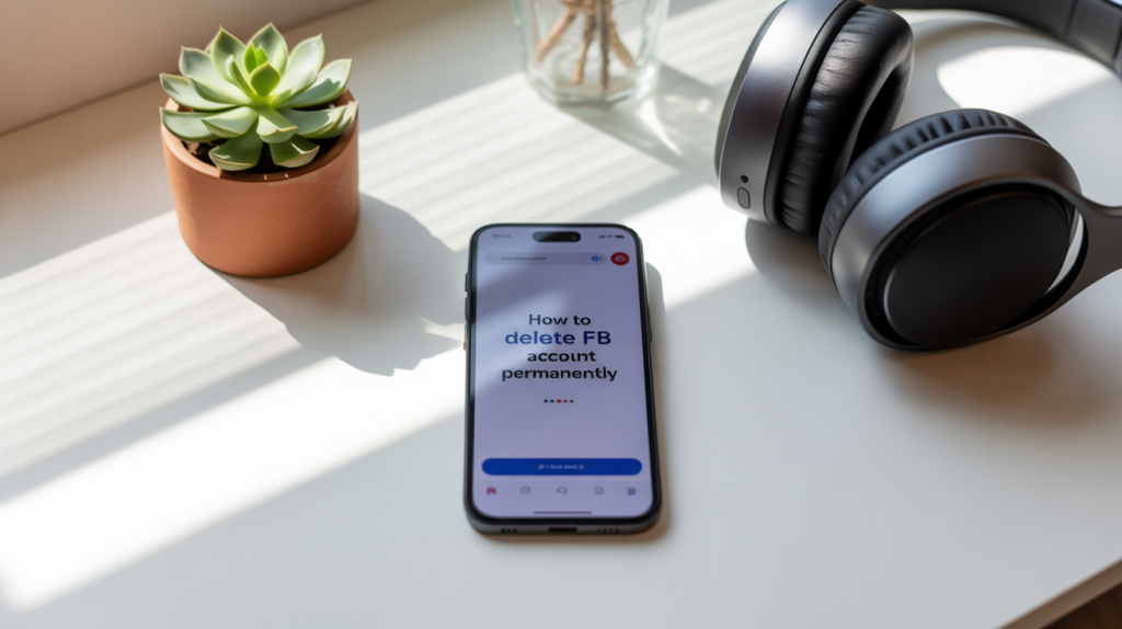 how to delete fb account permanently from mobile