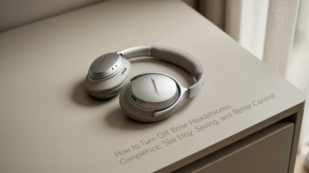 how to turn off bose headphones